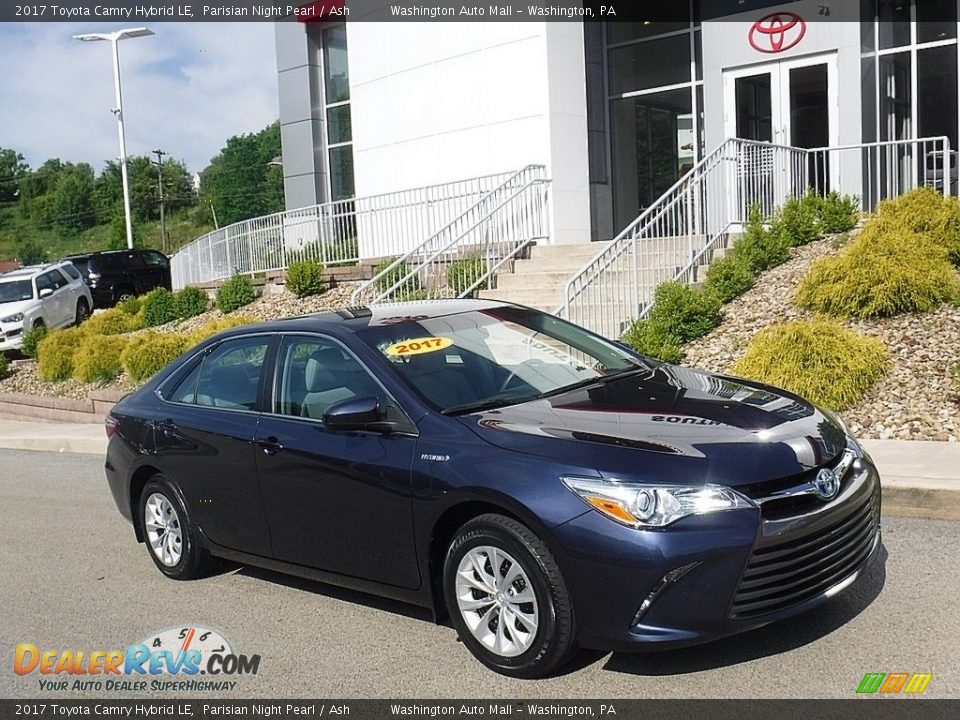 2017 Toyota Camry Hybrid LE Parisian Night Pearl / Ash Photo #1