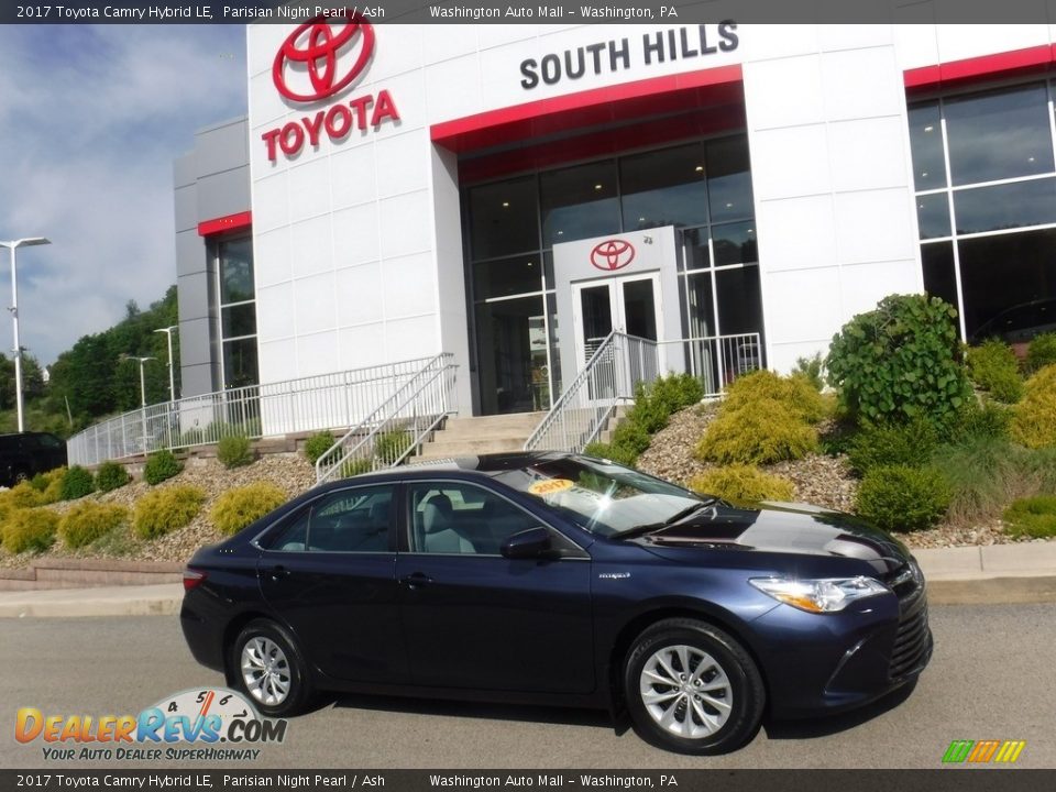 2017 Toyota Camry Hybrid LE Parisian Night Pearl / Ash Photo #2