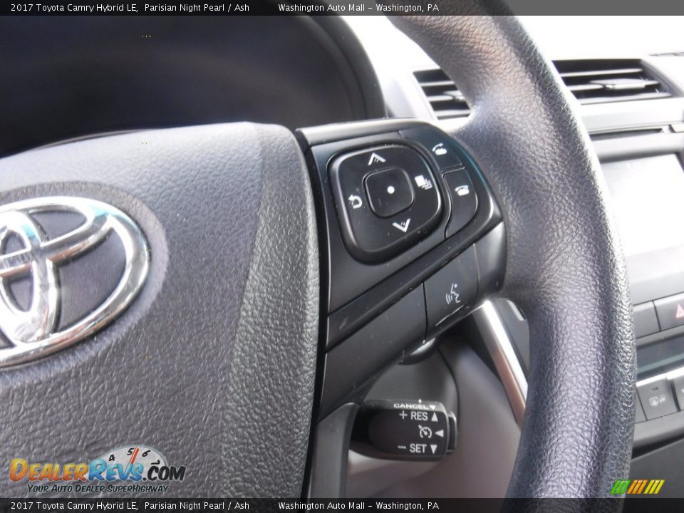 2017 Toyota Camry Hybrid LE Parisian Night Pearl / Ash Photo #6