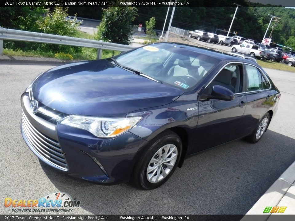 2017 Toyota Camry Hybrid LE Parisian Night Pearl / Ash Photo #12