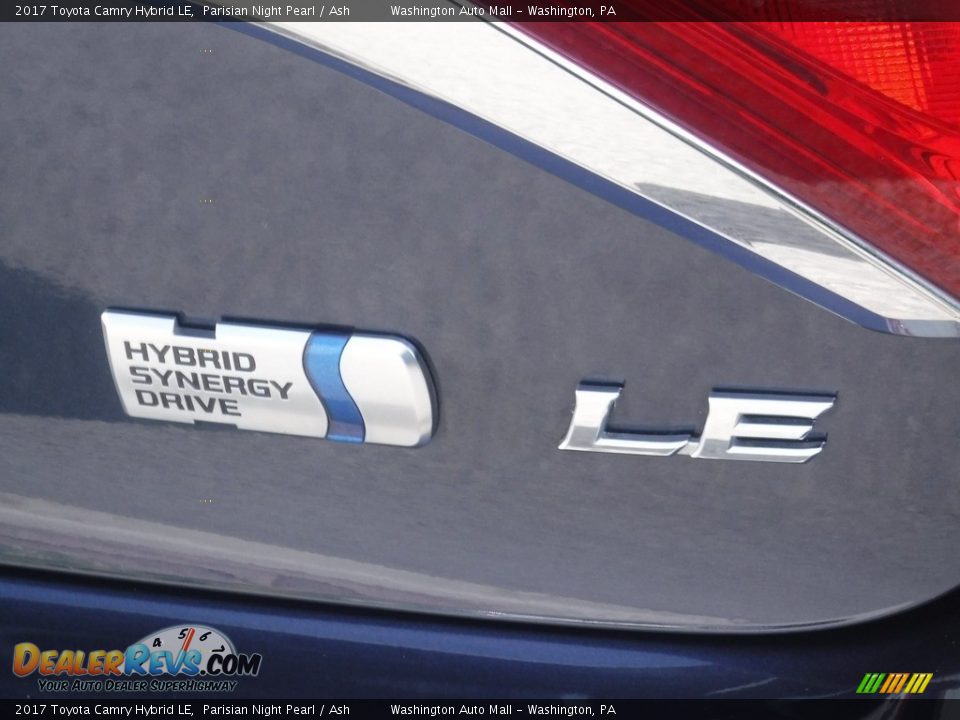 2017 Toyota Camry Hybrid LE Parisian Night Pearl / Ash Photo #16
