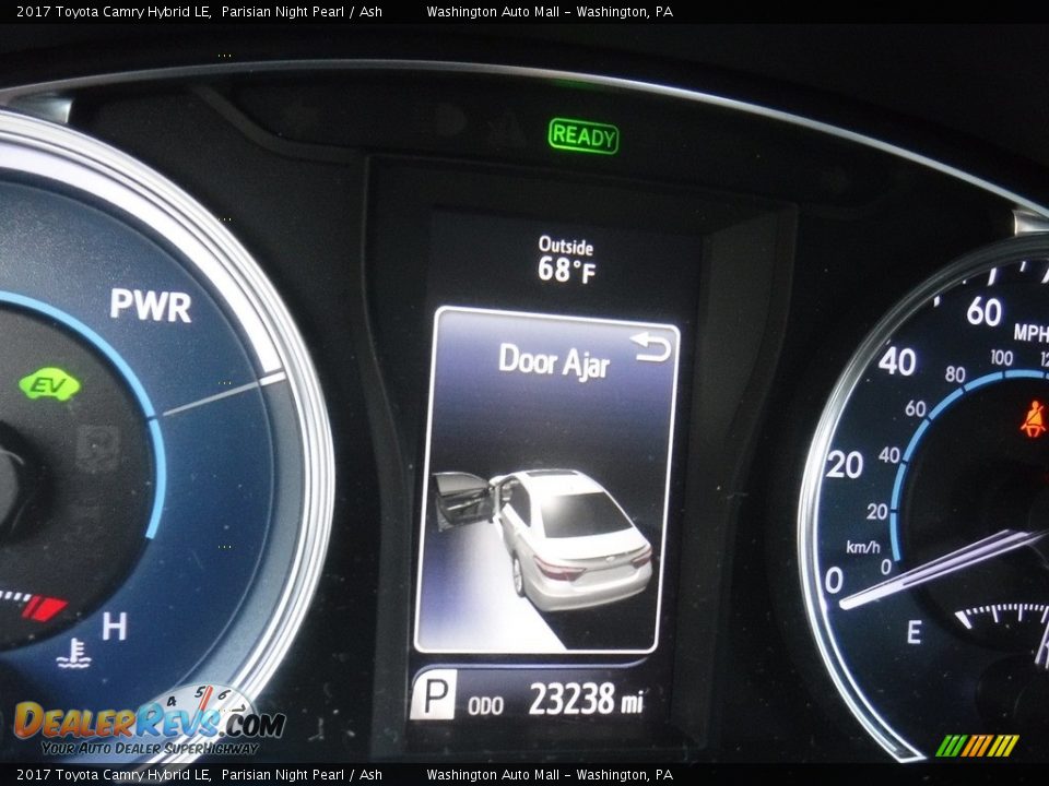 2017 Toyota Camry Hybrid LE Parisian Night Pearl / Ash Photo #28