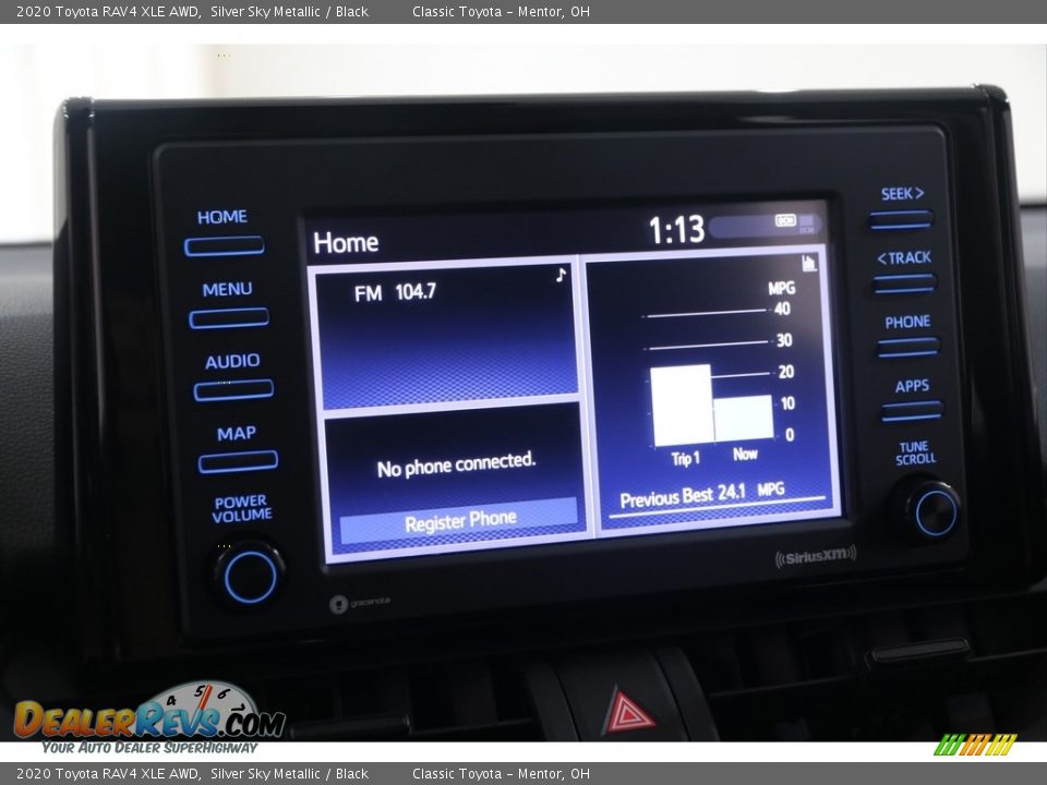 2020 Toyota RAV4 XLE AWD Silver Sky Metallic / Black Photo #10