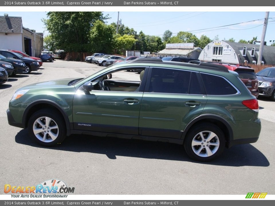 2014 Subaru Outback 3.6R Limited Cypress Green Pearl / Ivory Photo #8