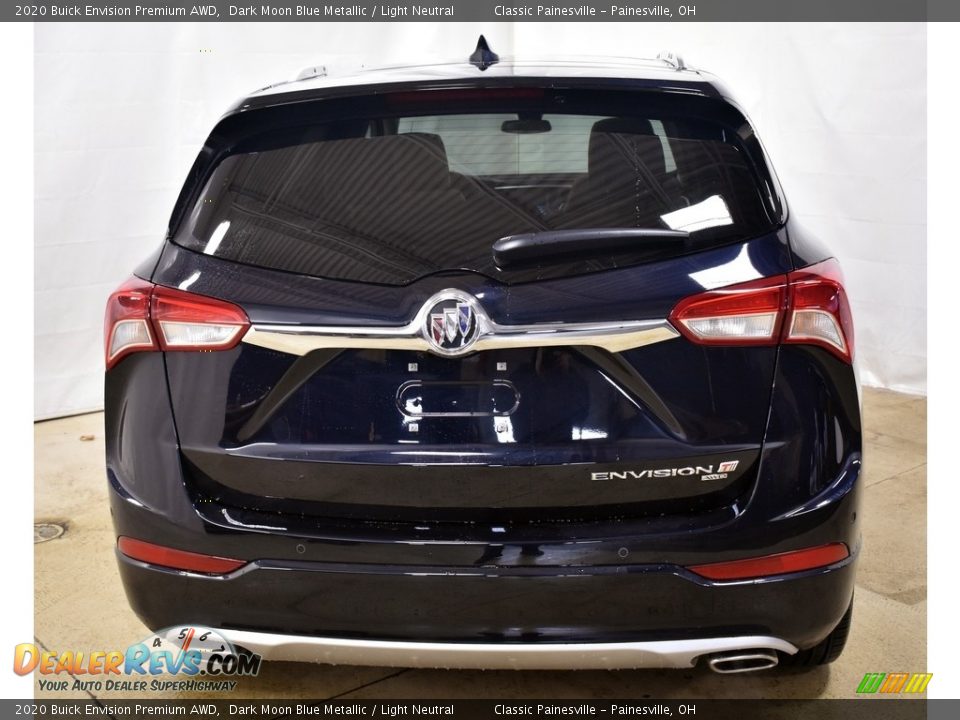 2020 Buick Envision Premium AWD Dark Moon Blue Metallic / Light Neutral Photo #3