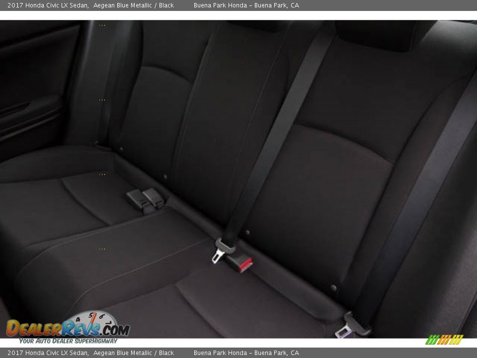 2017 Honda Civic LX Sedan Aegean Blue Metallic / Black Photo #20