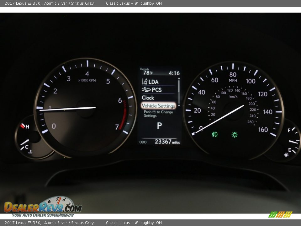 2017 Lexus ES 350 Atomic Silver / Stratus Gray Photo #8