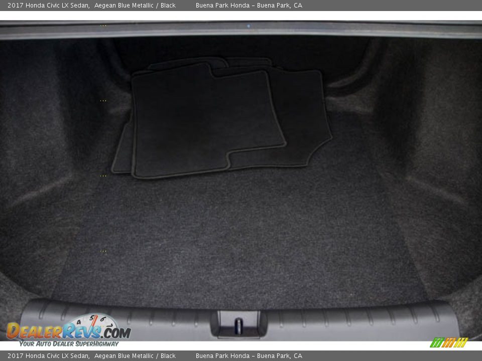 2017 Honda Civic LX Sedan Aegean Blue Metallic / Black Photo #21