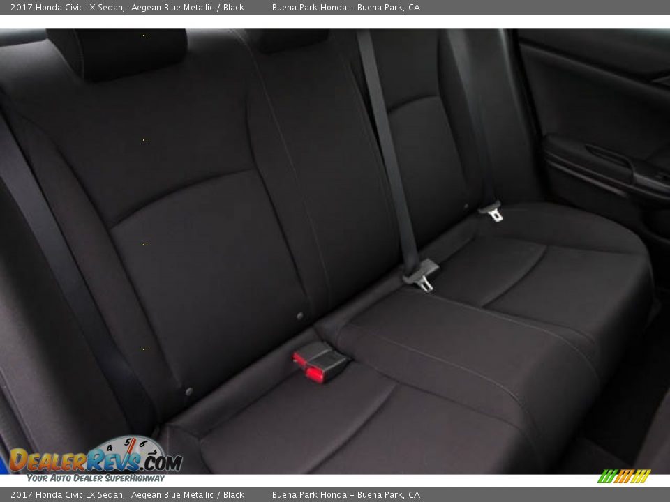 2017 Honda Civic LX Sedan Aegean Blue Metallic / Black Photo #23