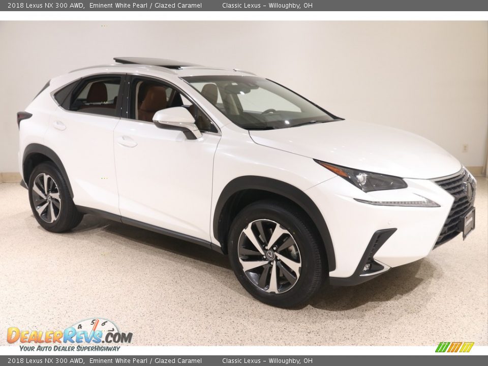 2018 Lexus NX 300 AWD Eminent White Pearl / Glazed Caramel Photo #1