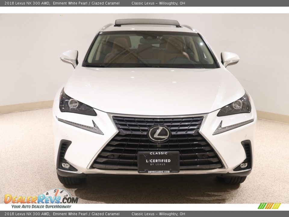 2018 Lexus NX 300 AWD Eminent White Pearl / Glazed Caramel Photo #2