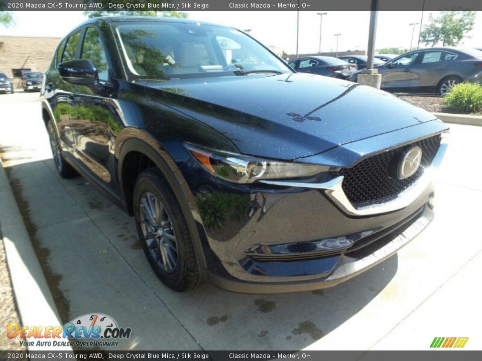 2020 Mazda CX-5 Touring AWD Deep Crystal Blue Mica / Silk Beige Photo #1