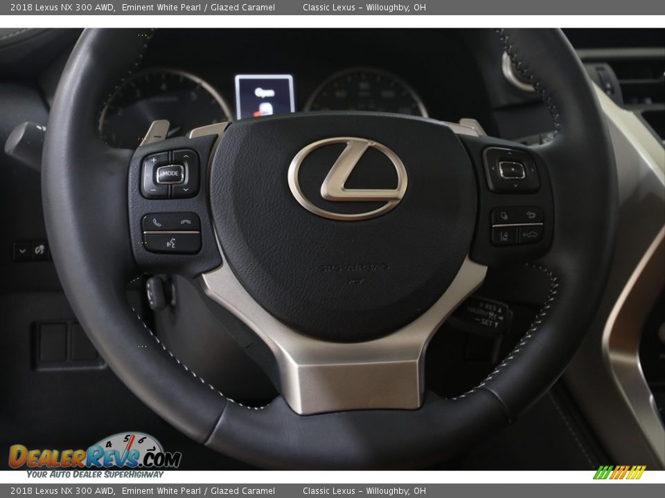 2018 Lexus NX 300 AWD Eminent White Pearl / Glazed Caramel Photo #7