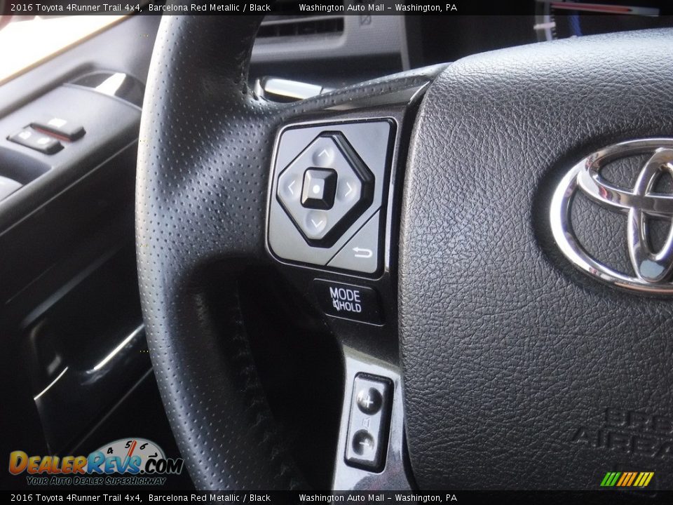 2016 Toyota 4Runner Trail 4x4 Barcelona Red Metallic / Black Photo #7