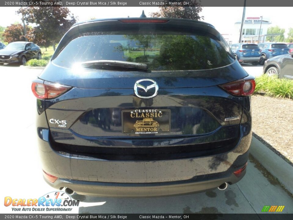 2020 Mazda CX-5 Touring AWD Deep Crystal Blue Mica / Silk Beige Photo #6