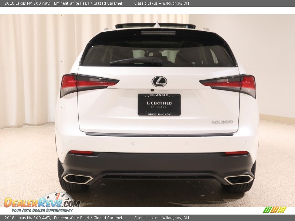 2018 Lexus NX 300 AWD Eminent White Pearl / Glazed Caramel Photo #19