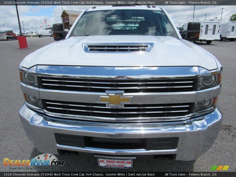 2018 Chevrolet Silverado 3500HD Work Truck Crew Cab 4x4 Chassis Summit White / Dark Ash/Jet Black Photo #6