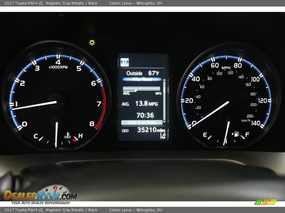 2017 Toyota RAV4 LE Magnetic Gray Metallic / Black Photo #8