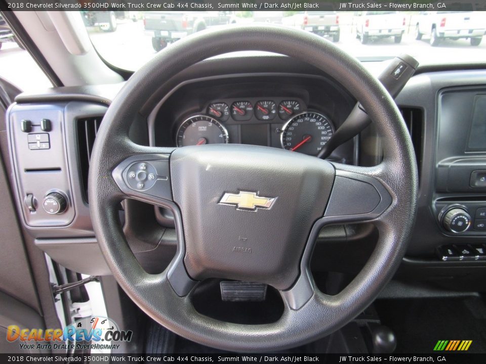 2018 Chevrolet Silverado 3500HD Work Truck Crew Cab 4x4 Chassis Summit White / Dark Ash/Jet Black Photo #22