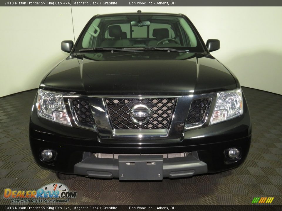 2018 Nissan Frontier SV King Cab 4x4 Magnetic Black / Graphite Photo #4