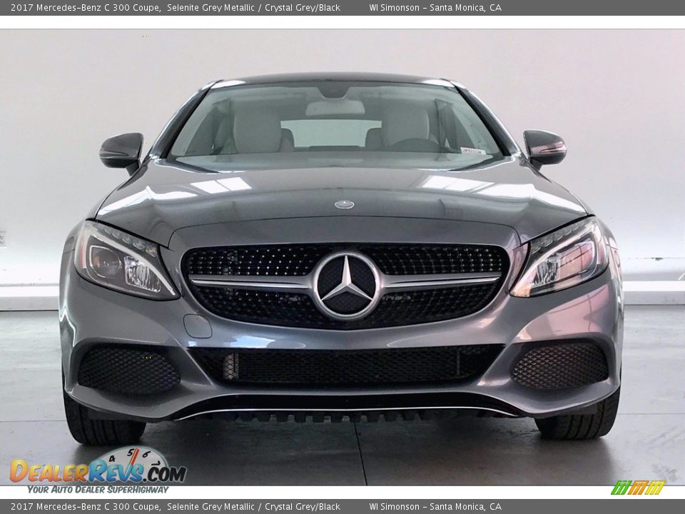 2017 Mercedes-Benz C 300 Coupe Selenite Grey Metallic / Crystal Grey/Black Photo #2