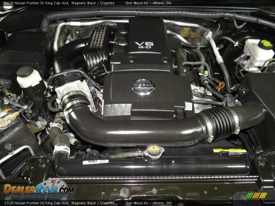 2018 Nissan Frontier SV King Cab 4x4 Magnetic Black / Graphite Photo #6
