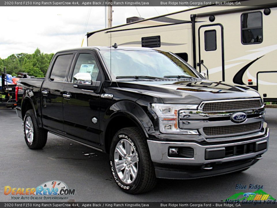 2020 Ford F150 King Ranch SuperCrew 4x4 Agate Black / King Ranch Kingsville/Java Photo #7