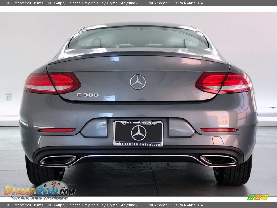 2017 Mercedes-Benz C 300 Coupe Selenite Grey Metallic / Crystal Grey/Black Photo #3