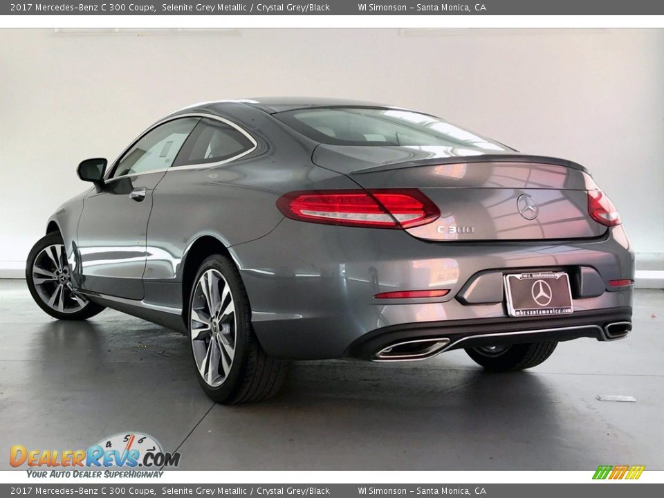 2017 Mercedes-Benz C 300 Coupe Selenite Grey Metallic / Crystal Grey/Black Photo #10