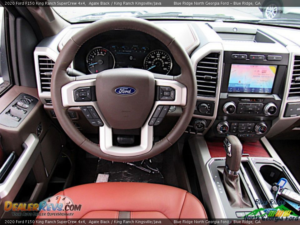 2020 Ford F150 King Ranch SuperCrew 4x4 Agate Black / King Ranch Kingsville/Java Photo #15