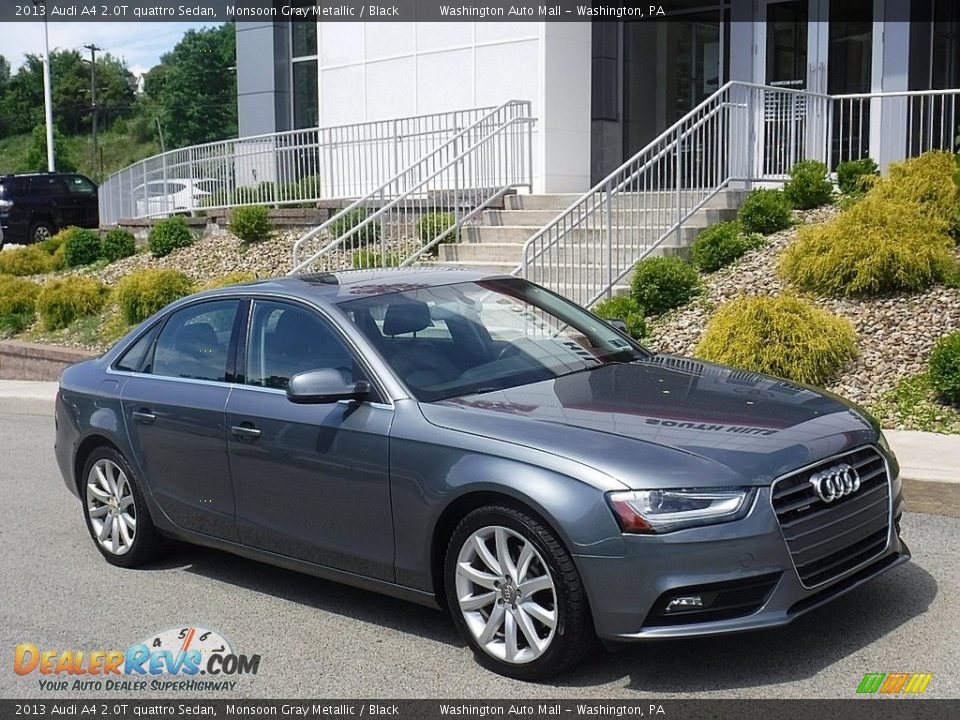2013 Audi A4 2.0T quattro Sedan Monsoon Gray Metallic / Black Photo #1