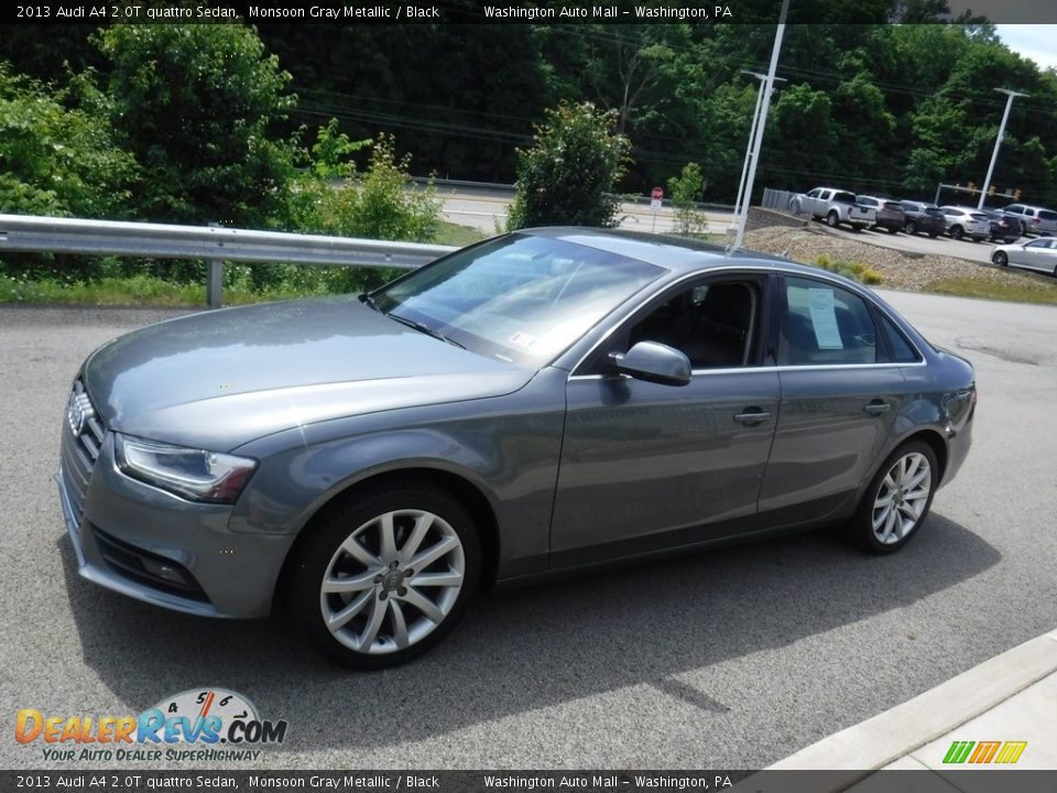 2013 Audi A4 2.0T quattro Sedan Monsoon Gray Metallic / Black Photo #6