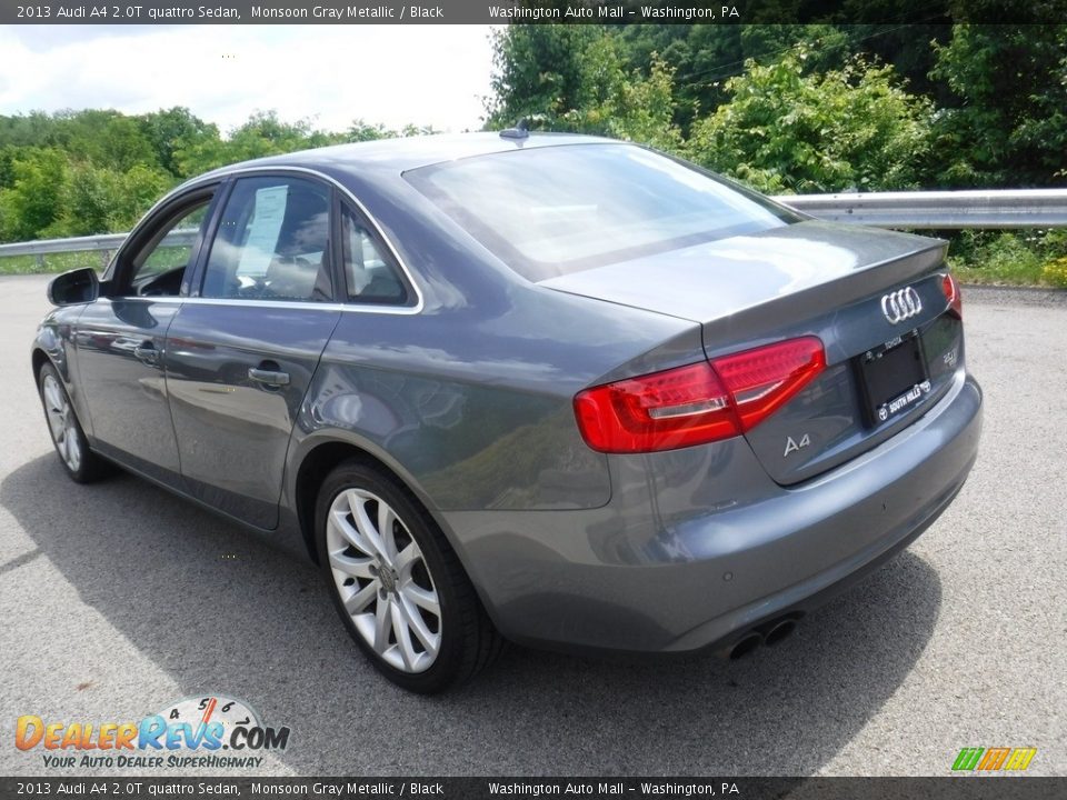 2013 Audi A4 2.0T quattro Sedan Monsoon Gray Metallic / Black Photo #7