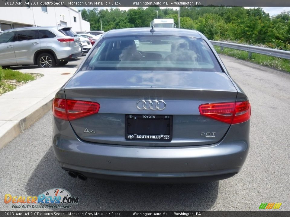 2013 Audi A4 2.0T quattro Sedan Monsoon Gray Metallic / Black Photo #8