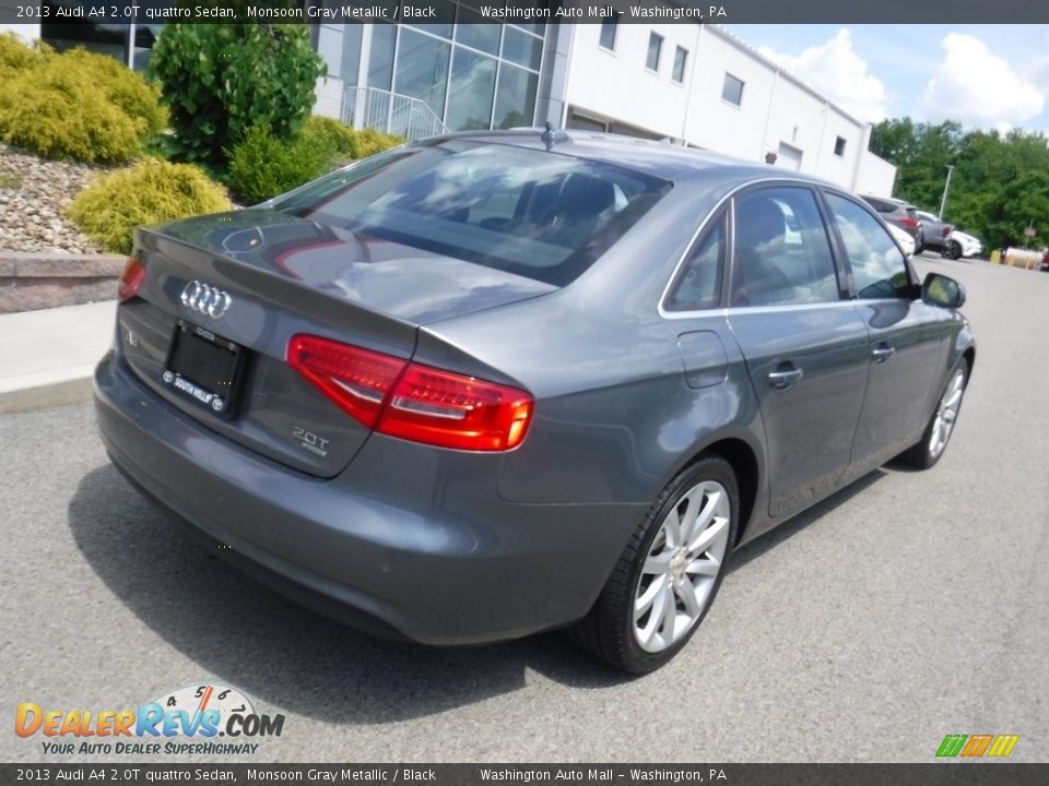 2013 Audi A4 2.0T quattro Sedan Monsoon Gray Metallic / Black Photo #9