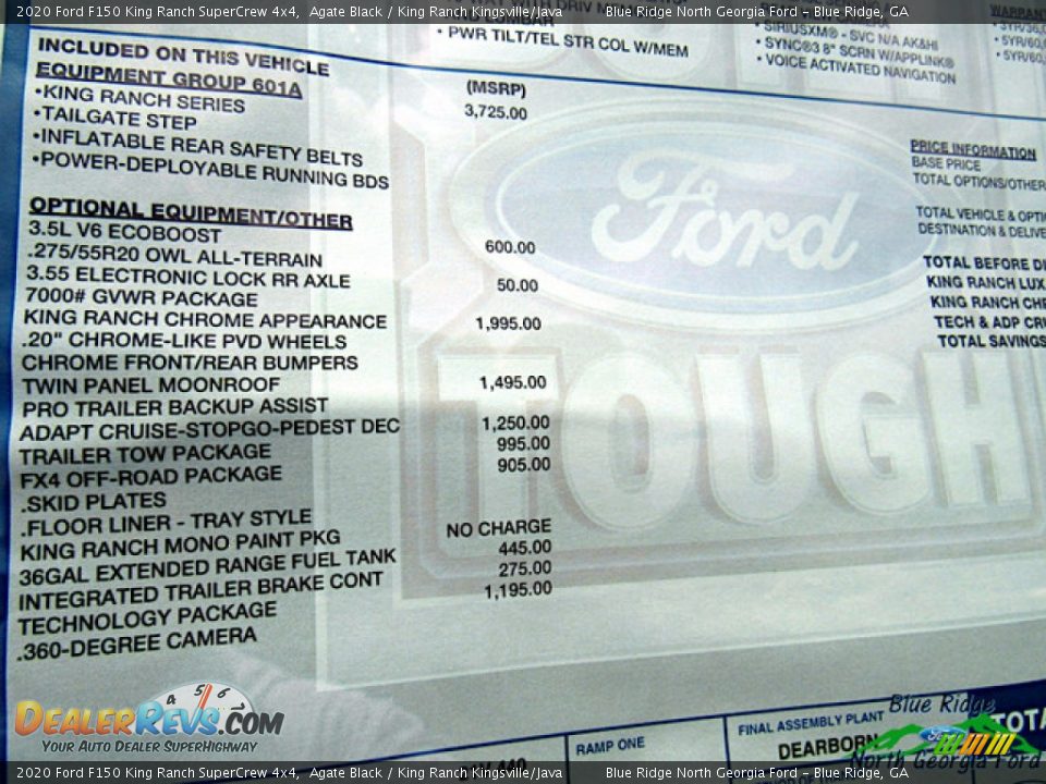 2020 Ford F150 King Ranch SuperCrew 4x4 Agate Black / King Ranch Kingsville/Java Photo #29