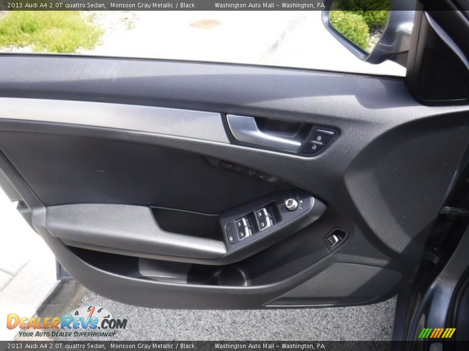 2013 Audi A4 2.0T quattro Sedan Monsoon Gray Metallic / Black Photo #12