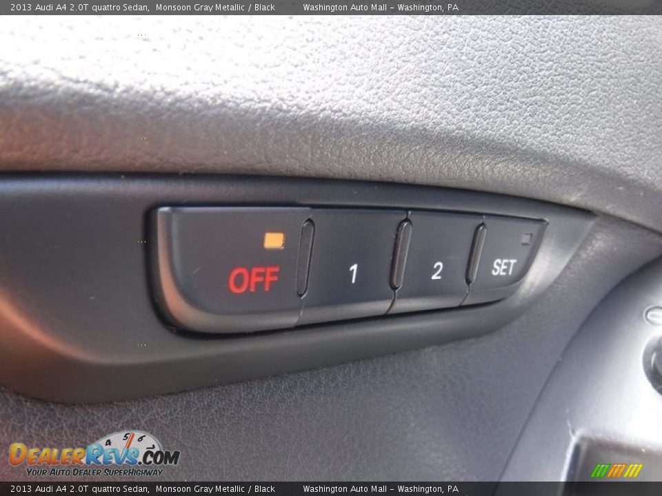 2013 Audi A4 2.0T quattro Sedan Monsoon Gray Metallic / Black Photo #13