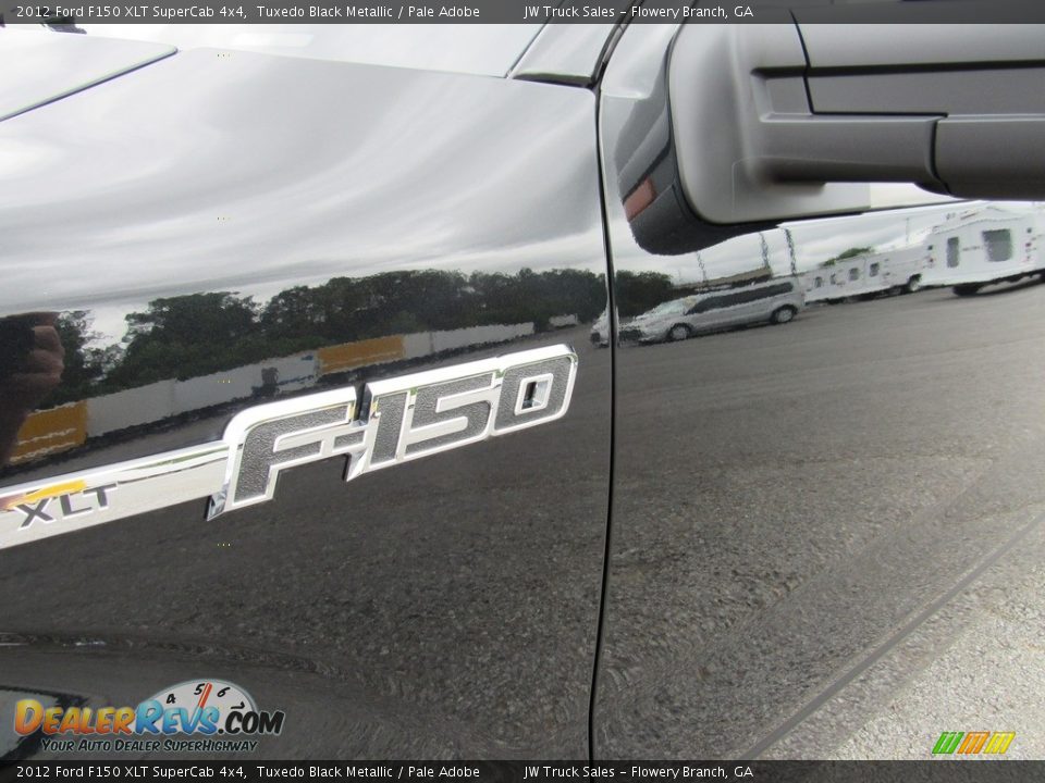 2012 Ford F150 XLT SuperCab 4x4 Tuxedo Black Metallic / Pale Adobe Photo #9