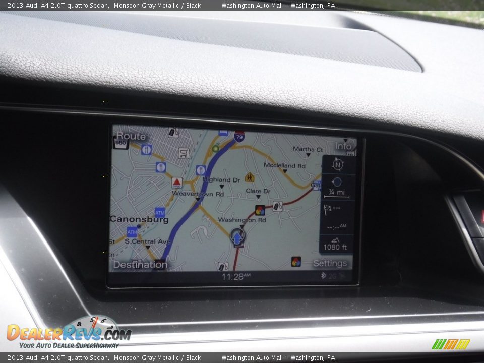 2013 Audi A4 2.0T quattro Sedan Monsoon Gray Metallic / Black Photo #21