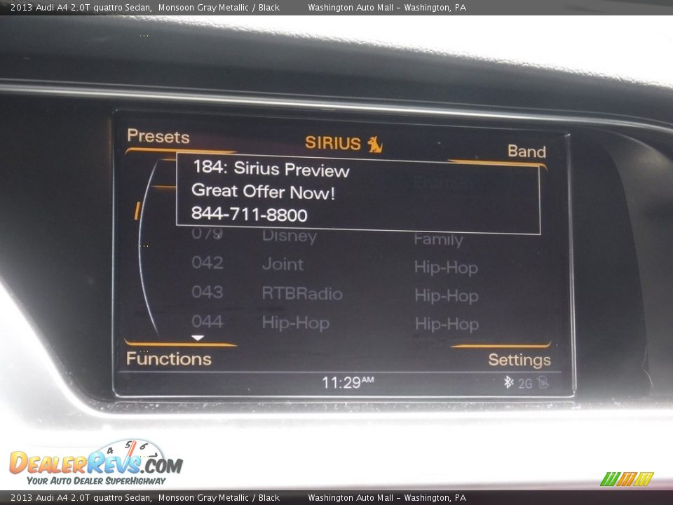 2013 Audi A4 2.0T quattro Sedan Monsoon Gray Metallic / Black Photo #22