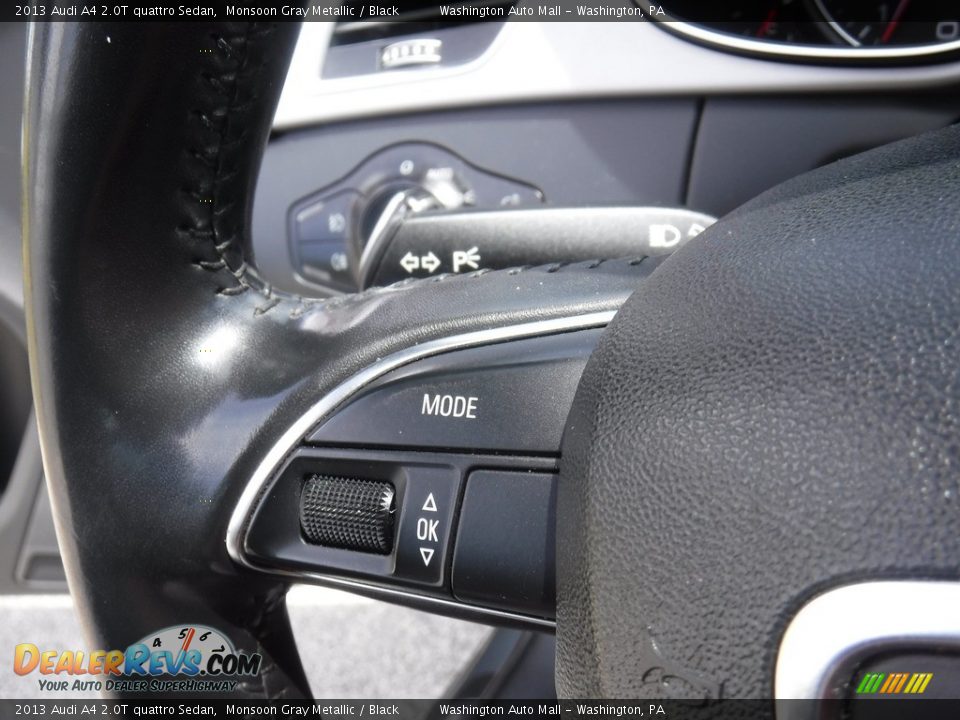 2013 Audi A4 2.0T quattro Sedan Monsoon Gray Metallic / Black Photo #24