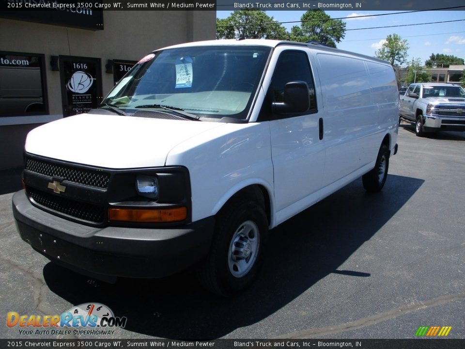 2015 Chevrolet Express 3500 Cargo WT Summit White / Medium Pewter Photo #2