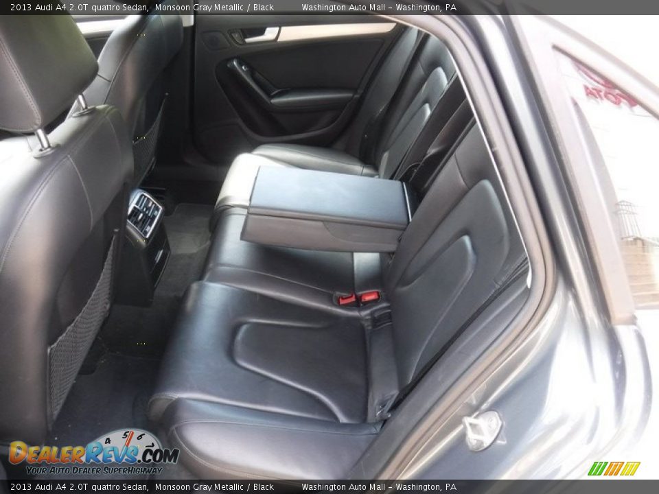 2013 Audi A4 2.0T quattro Sedan Monsoon Gray Metallic / Black Photo #28