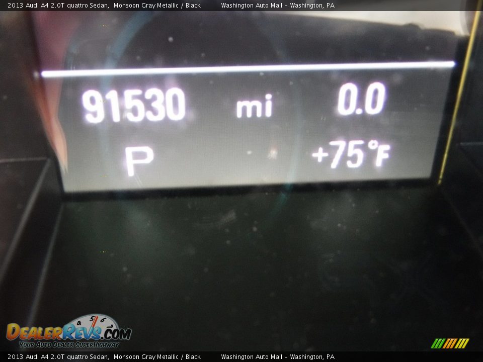 2013 Audi A4 2.0T quattro Sedan Monsoon Gray Metallic / Black Photo #30