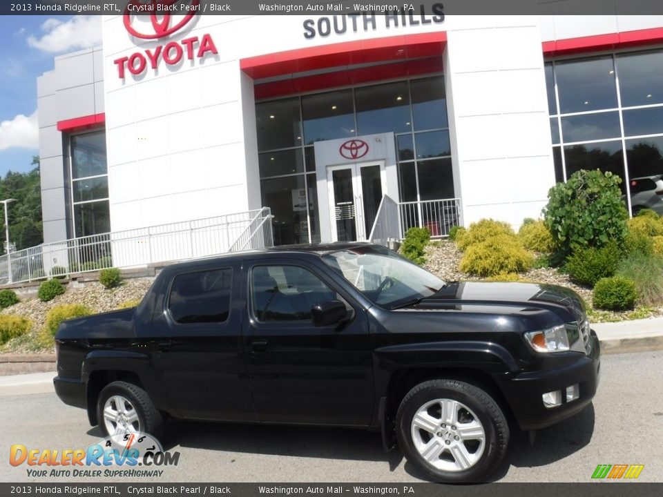 2013 Honda Ridgeline RTL Crystal Black Pearl / Black Photo #2