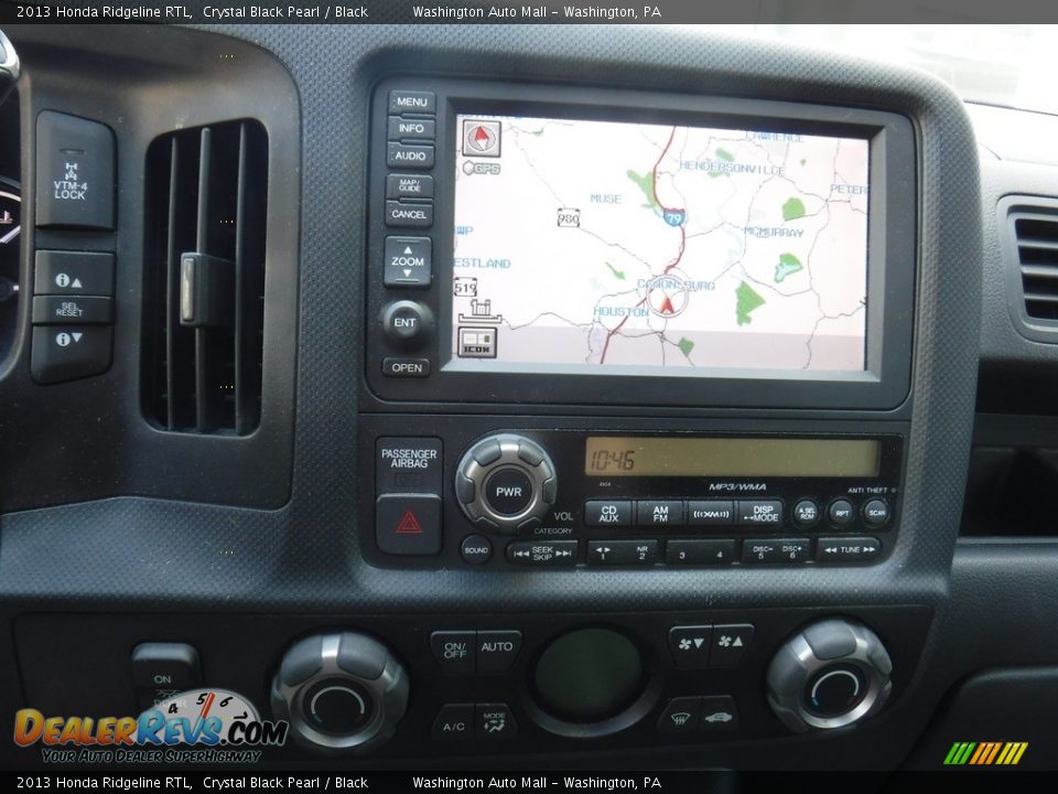 2013 Honda Ridgeline RTL Crystal Black Pearl / Black Photo #3