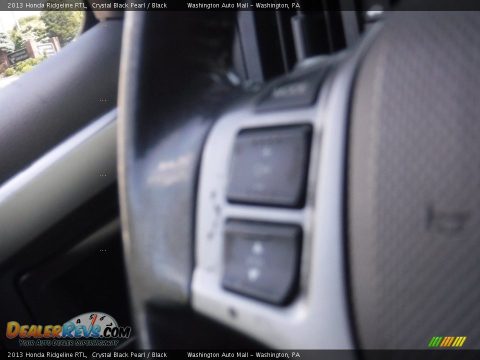 2013 Honda Ridgeline RTL Crystal Black Pearl / Black Photo #6