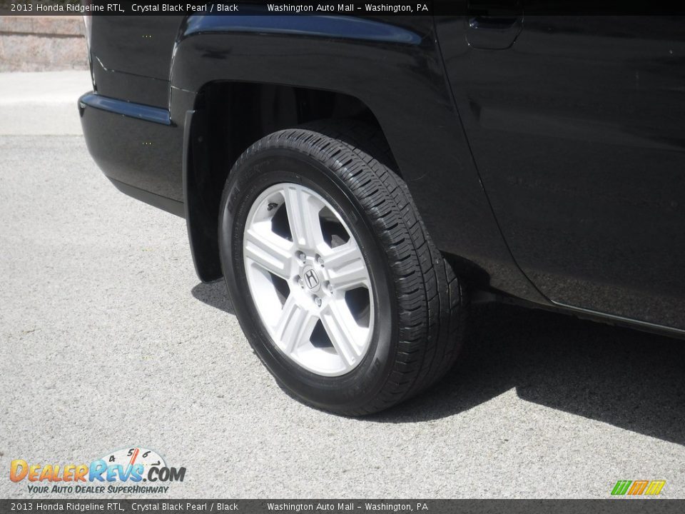 2013 Honda Ridgeline RTL Crystal Black Pearl / Black Photo #9