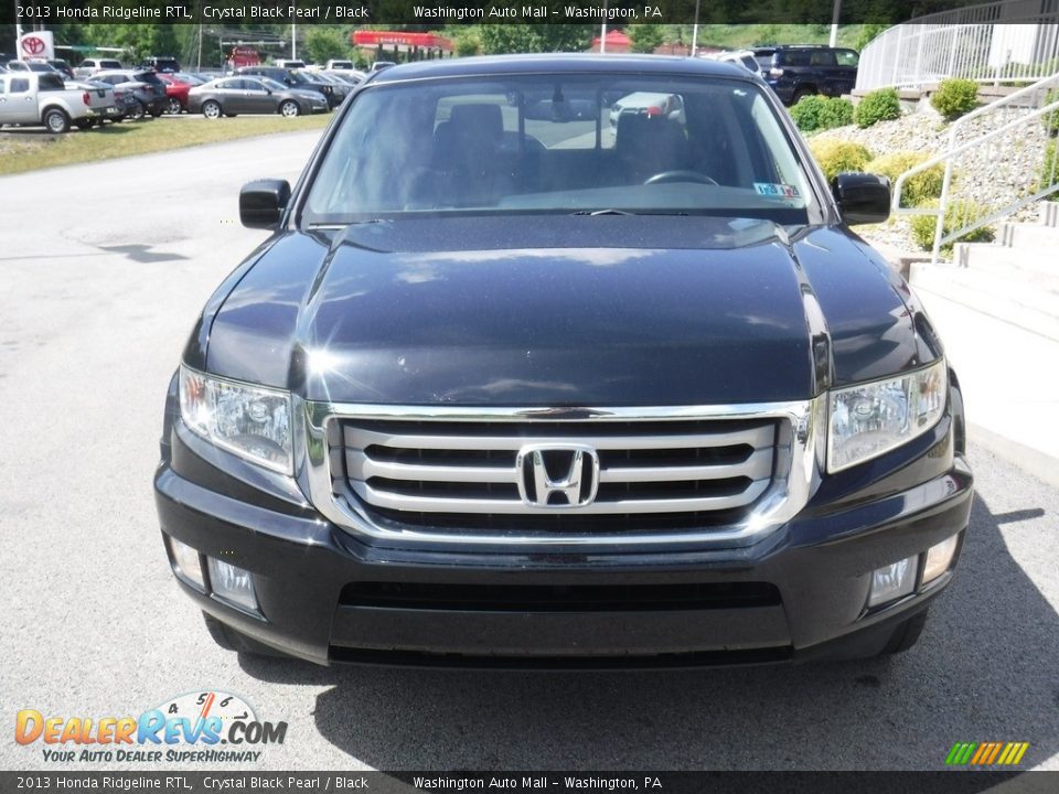 2013 Honda Ridgeline RTL Crystal Black Pearl / Black Photo #11